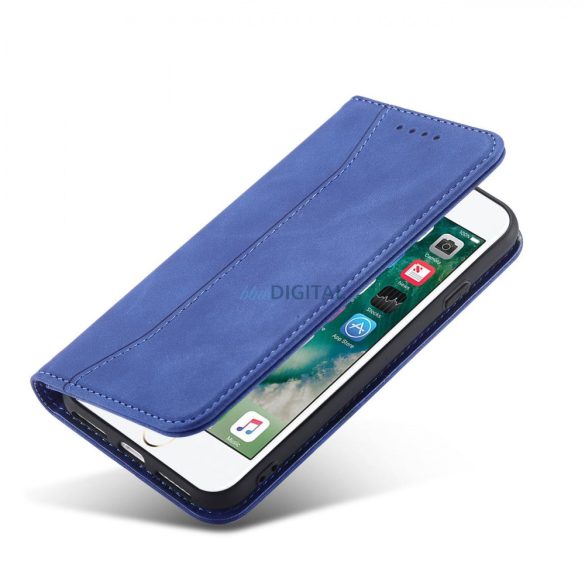 Magnet Fancy Case tok iPhone SE 2022 / SE 2020 / iPhone 8 / iPhone 7 tok Card Wallet Card Stand kék