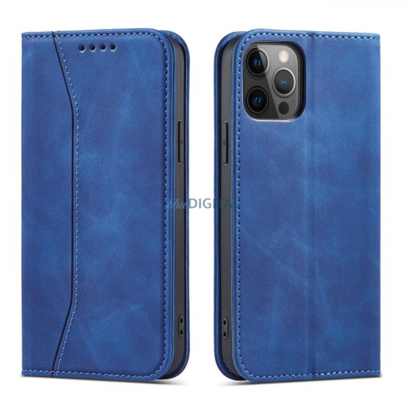 Magnet Fancy Case tok iPhone 12 Pro Max tok kártya tárca kártya állvány kék