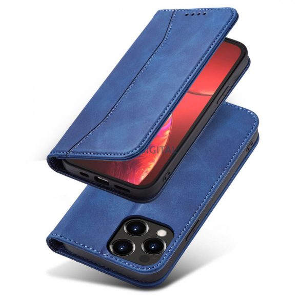 Magnet Fancy Case tok iPhone 13 Pro tok kártya pénztárca kártya állvány kék