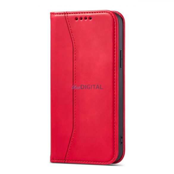 Magnet Fancy Case tok iPhone 13 Pro tok kártya tárca kártya Stand Red