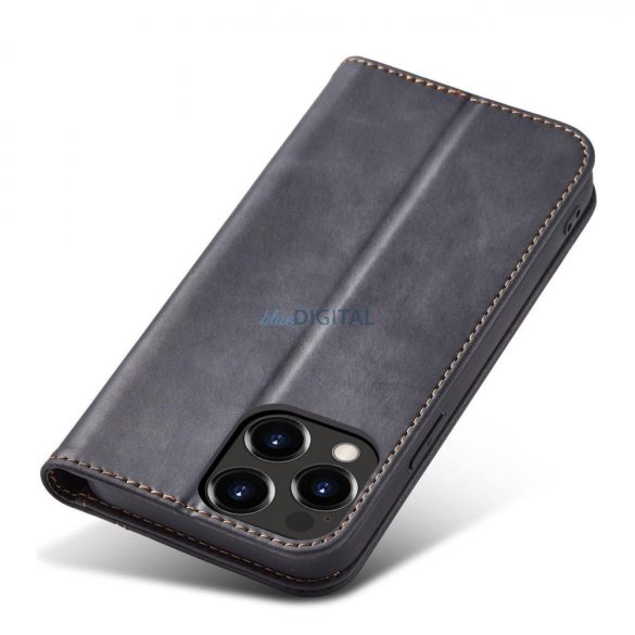 Magnet Fancy Case tok iPhone 13 Pro Max tok pénztárca kártyatartó fekete