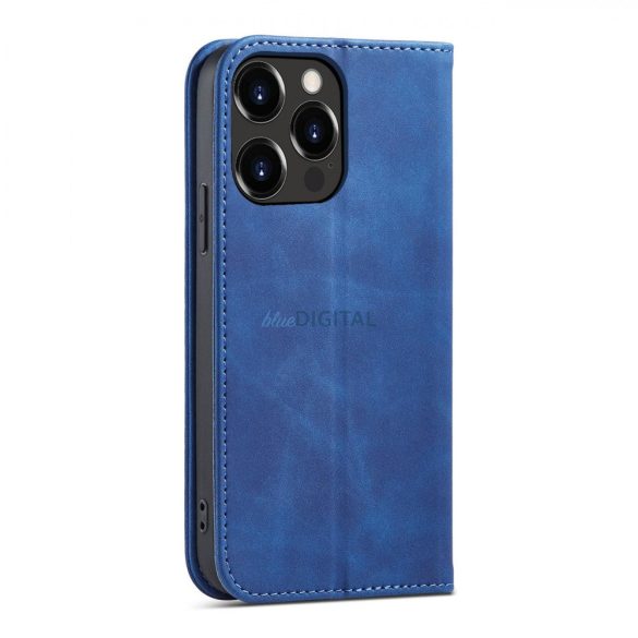 Magnet Fancy Case tok iPhone 13 Pro Max tok kártya tárca kártyatartó Kék