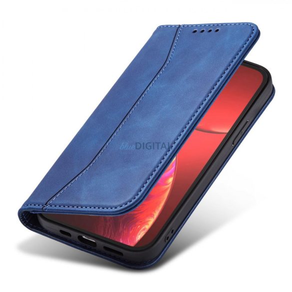 Magnet Fancy Case tok iPhone 13 Pro Max tok kártya tárca kártyatartó Kék