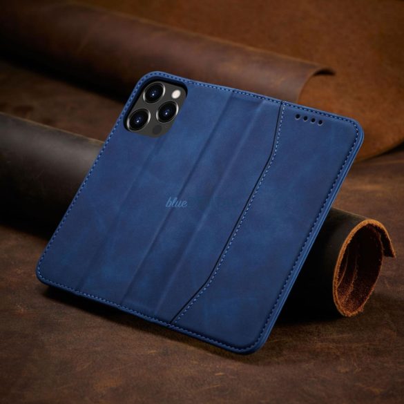 Magnet Fancy Case tok iPhone 13 Pro Max tok kártya tárca kártyatartó Kék