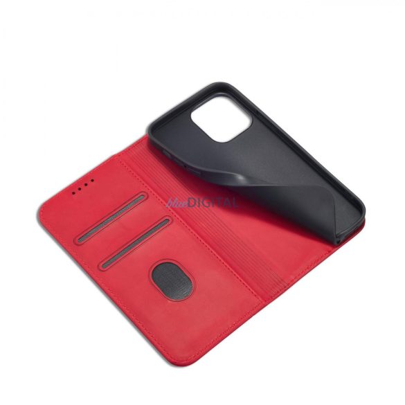 Magnet Fancy Case tok iPhone 13 Pro Max tok pénztárca kártyatartó piros