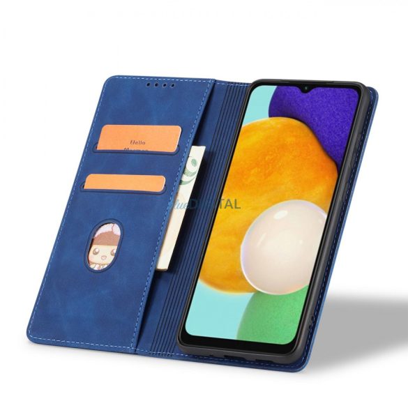 Magnet Fancy Case tok Samsung Galaxy A13 5G tok pénztárca kártyatartó kék