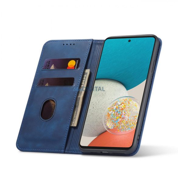 Magnet Fancy Case tok Samsung Galaxy A53 5G tok kártya pénztárca kártya állvány kék