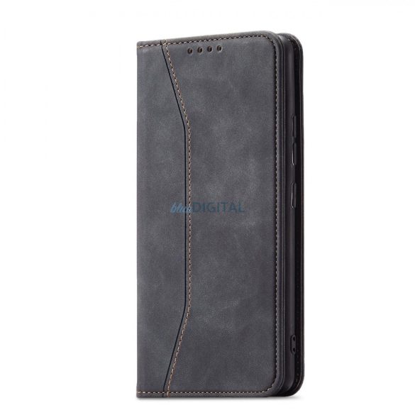 Magnet Fancy Case tok Samsung Galaxy S22 + (S22 Plus) tok pénztárca kártyatartó fekete