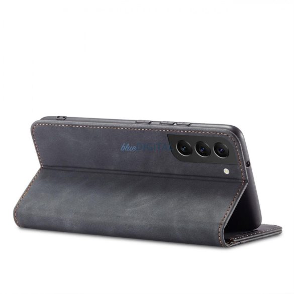Magnet Fancy Case tok Samsung Galaxy S22 + (S22 Plus) tok pénztárca kártyatartó fekete