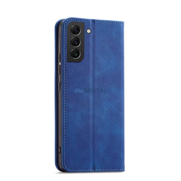 Magnet Fancy Case tok Samsung Galaxy S22 + (S22 Plus) tok pénztárca kártyatartó kék