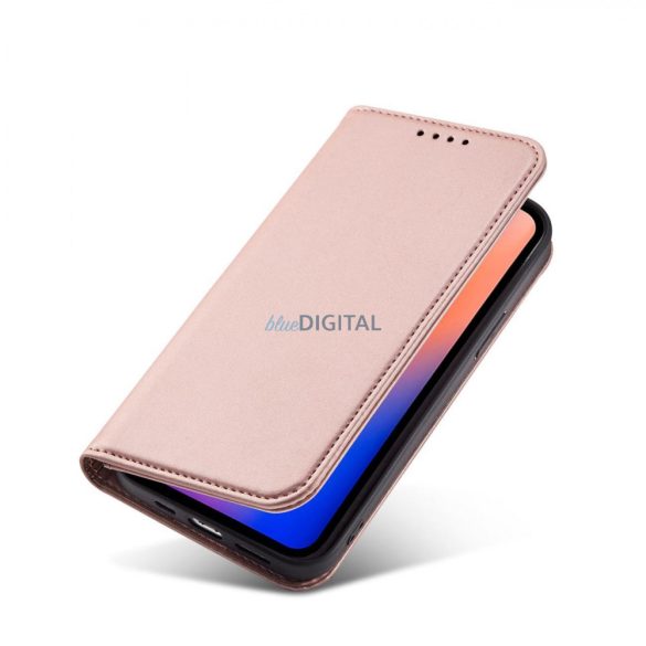 Magnet Card Case tok iPhone 12 tok kártya pénztárca kártya állvány rózsaszín