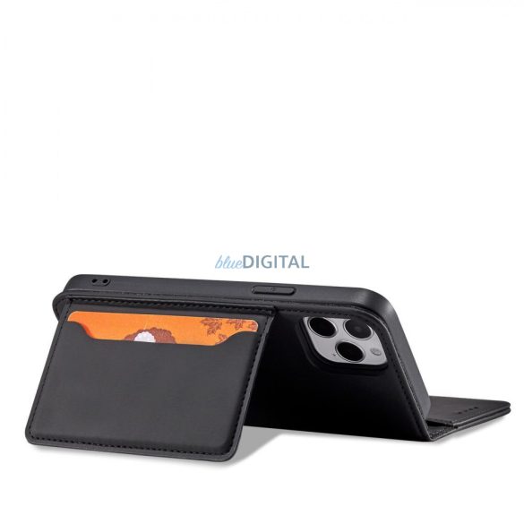 Magnet Card Case tok iPhone 12 Pro tok kártyatárca pénztárca kártyatartó fekete