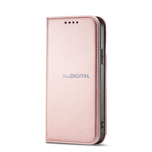 Magnet Card Case tok iPhone 12 Pro Max tok kártya tárca kártyatartó rózsaszín