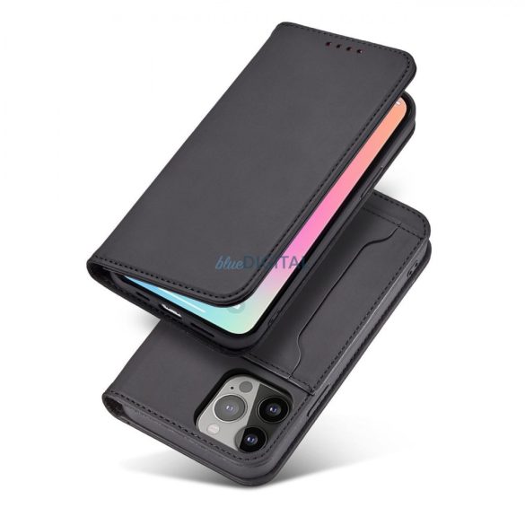 Magnet Card Case tok iPhone 13 Pro tok kártyatárca pénztárca kártyatartó fekete