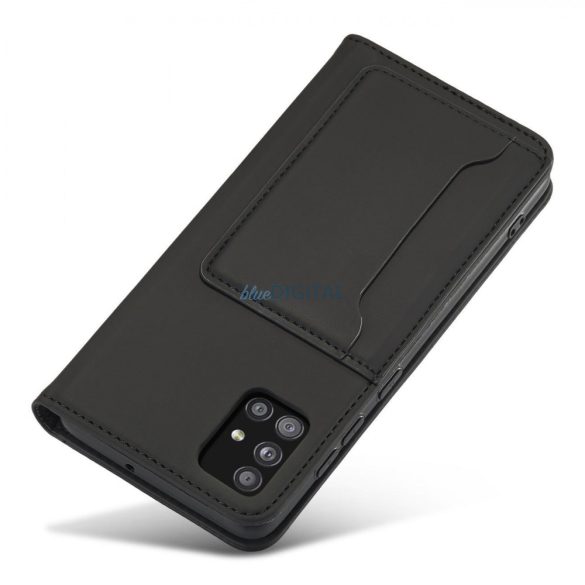Magnet Card Case tok Samsung Galaxy A13 5G tok pénztárca kártyatartó fekete