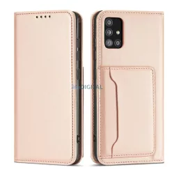   Magnet Card Case tok Samsung Galaxy A13 5G tok pénztárca kártyatartó rózsaszín