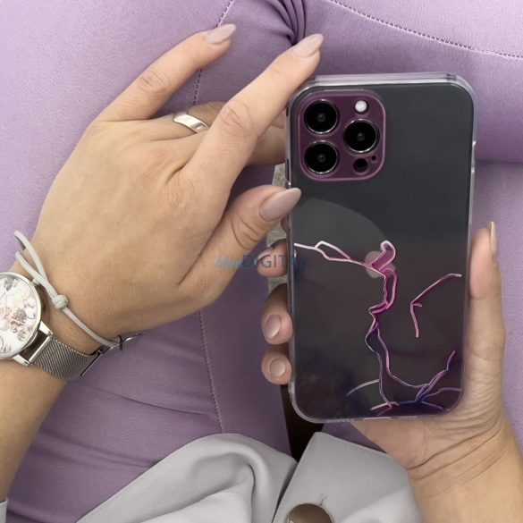 Márvány tok iPhone 12 zselés tok menta márvány