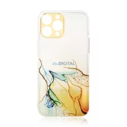   Marble tok iPhone 12 Pro Max zselés tok narancssárga Marblehoz
