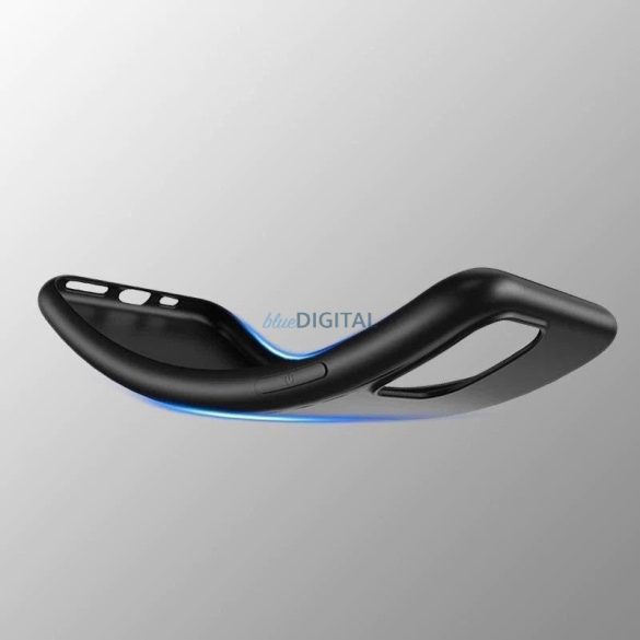 Soft Case zselés rugalmas borítás Motorola Moto E32 fekete színű tokhoz