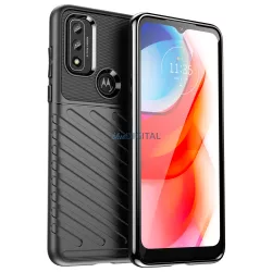   Thunder tok rugalmas ütésálló védőtok Motorola Moto G Play 2022 fekete