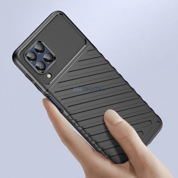 Thunder tok rugalmas ütésálló tok Samsung Galaxy M53 5G fekete