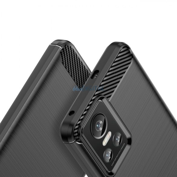 Carbon tok Rugalmas tok Realme GT Neo 3 fekete modellhez