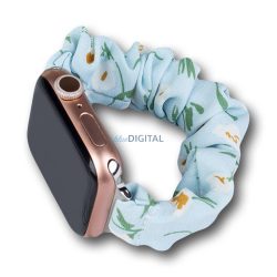   szövet karszalag Watch 7 7/6/5/4/3/2 / SE (45/44 / 42mm) szíj karkötő elasztikus kék színben tok