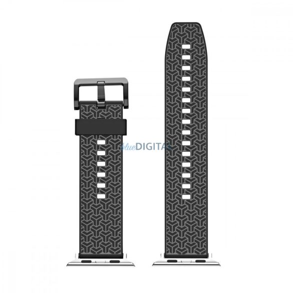 Watch Strap Y Watch Strap Watch 7 / SE (45/44 / 42mm) csuklópánt Watchband Fekete karpánt tok