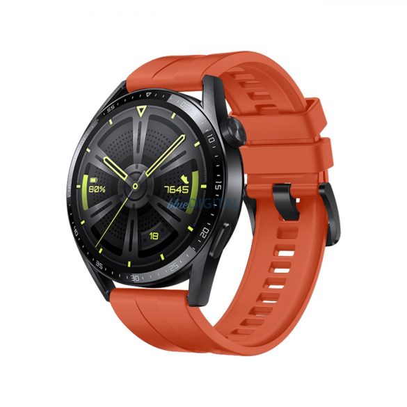 Strap One szilikon szalag szíj karkötő Huawei Watch GT 3 42 mm-es narancssárga órához tok