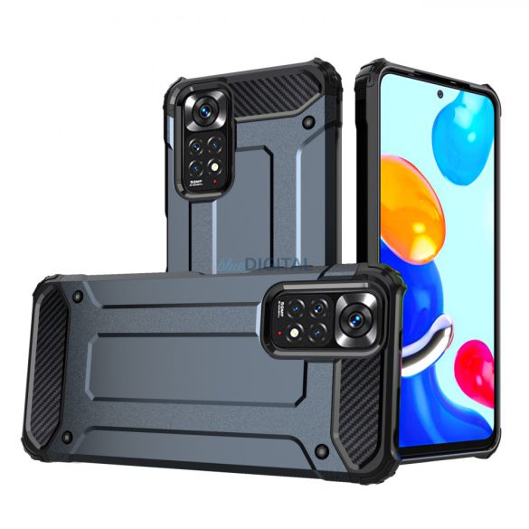 Hybrid Armor tok Kemény, strapabíró borítás Xiaomi Redmi Note 11S / Note 11 kék