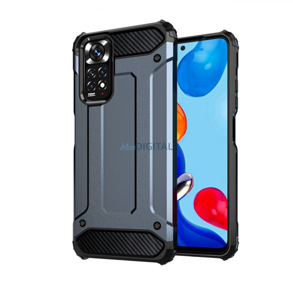 Hybrid Armor tok Kemény, strapabíró borítás Xiaomi Redmi Note 11S / Note 11 kék