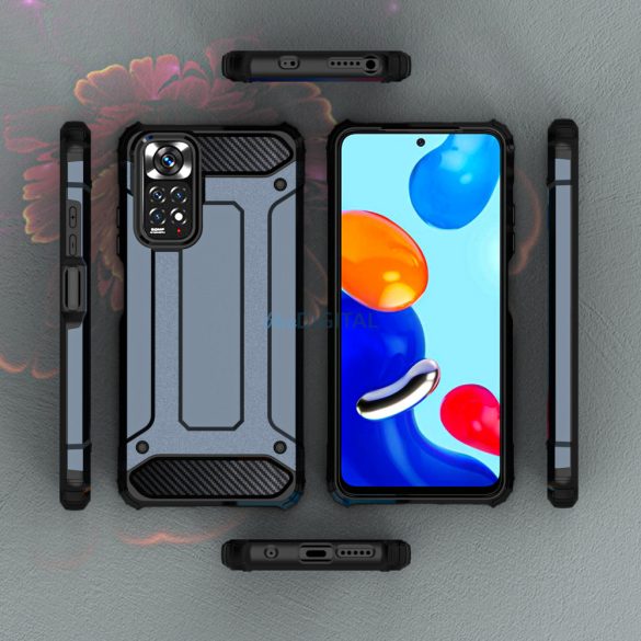 Hybrid Armor tok Kemény, strapabíró borítás Xiaomi Redmi Note 11S / Note 11 kék