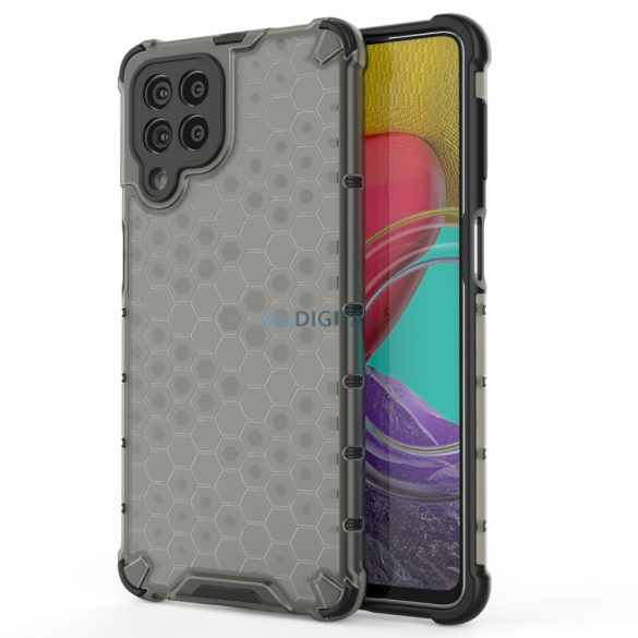 Honeycomb tok ütésálló borítás gél Samsung Galaxy M53 5G fekete