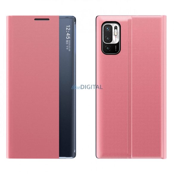 New Sleep Case flipes tok Xiaomi Redmi Note 11 Pro 4G/5G rózsaszín