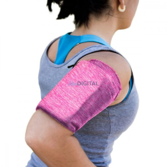 Elasztikus szövet karszalag karszalag futáshoz fitness XL rózsaszín XL rózsaszín