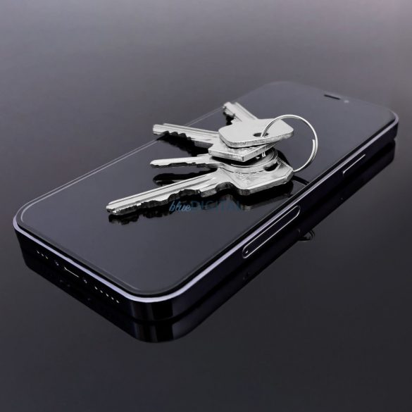 Wozinsky 2x szuper tartós, Full Glue ellátott, edzett üvegből készült teljes képernyő keret tokbarát iPhone 14 Pro Max fekete