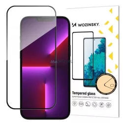   Wozinsky szuper tartós Full Glue edzett üvegből készült teljes képernyő keret Case Friendly iPhone 14 Pro Max Fekete