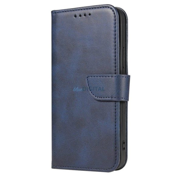 Mágneses tok Elegáns tok flip cover állvány funkcióval Xiaomi Redmi Note 11S / Note 11 kék