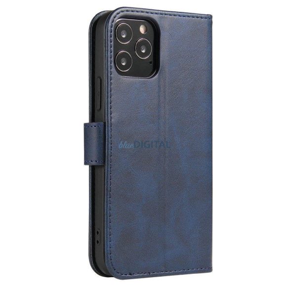 Mágneses tok Elegáns tok flip cover állvány funkcióval Xiaomi Redmi Note 11S / Note 11 kék