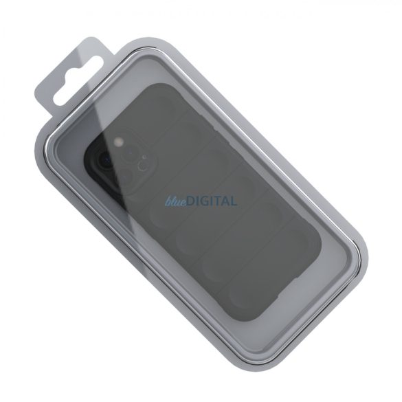 Magic Shield tok iPhone 12 Pro elasztikus páncélozott tok bordó színben