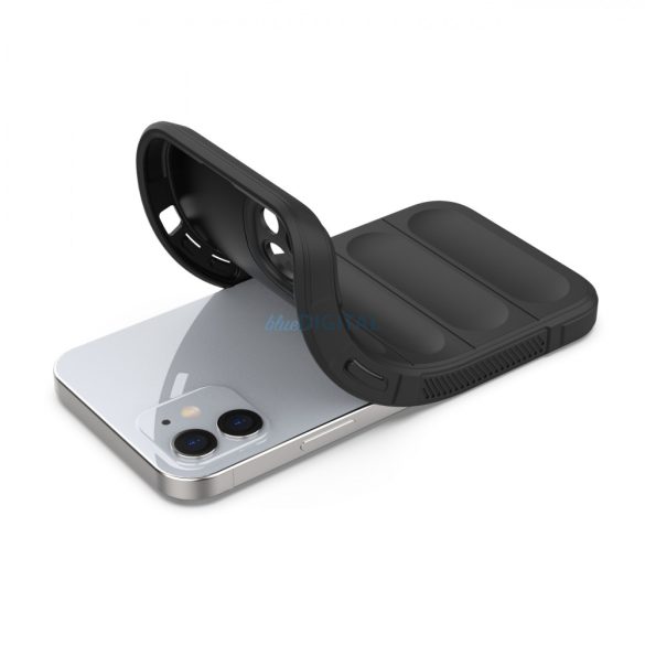 Magic Shield tok iPhone 13 rugalmas páncélozott tok sötétkék