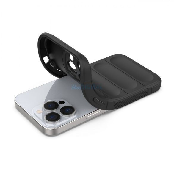 Magic Shield tok iPhone 13 Pro rugalmas páncélozott tok sötétkék