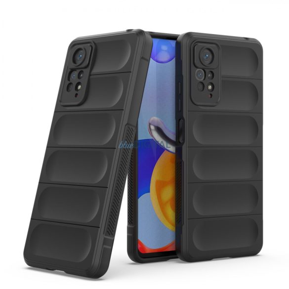 Magic Shield tok Xiaomi Redmi Note 11 Pro rugalmas páncélozott borítás fekete