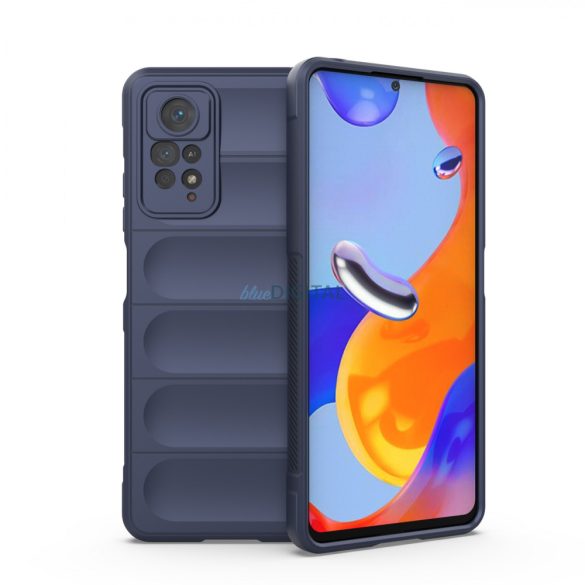 Magic Shield tok Xiaomi Redmi Note 11 Pro rugalmas páncélozott borítás sötétkék