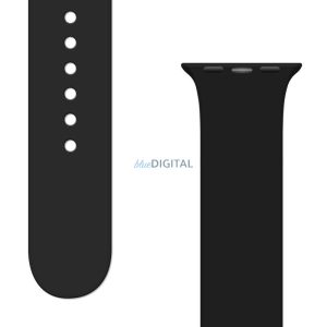 APS szilikon csereszíj Apple Watch 9 / 8 / 7 / 6 / 5 / 4 / 3 / 2 / SE (41 / 40 / 38mm) fekete
