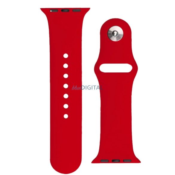 Silicone szíj Apple Watch 42 / 44 / 45 / 49 mm - piros