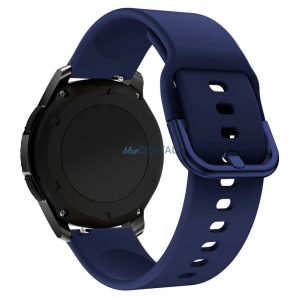 Szilikon szíj TYS smartwatch okosórához univerzális 20mm sötétkék