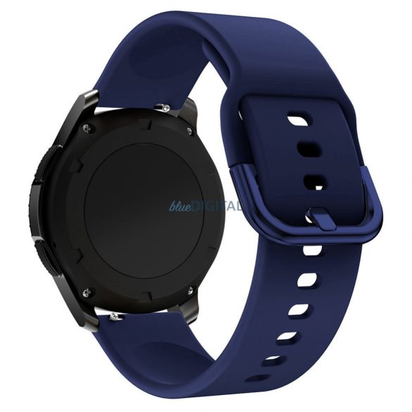 Szilikon szíj TYS smartwatch okosórához univerzális 20mm sötétkék