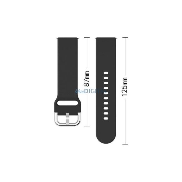 Szilikon szíj TYS okosórához univerzális 20mm türkizkék