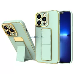   New Kickstand tok iPhone 12 Pro tok állvánnyal zöld színű